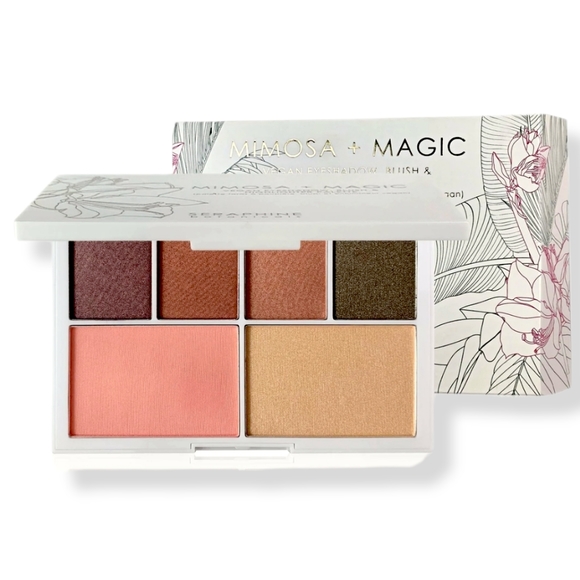 SERAPHINE BOTANICALS Mimosa + Magic Vegan Eyeshadow, Blush & Highlighter Palette - Picture 1 of 13